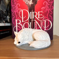 Sleeping Direwolf Figurine | Bookshelf Direwolves | Dog Wolves | Anassa Cratos Vienna Decor | Direbound Fury Bound | Meryn Cooper __etsy:8032376893
