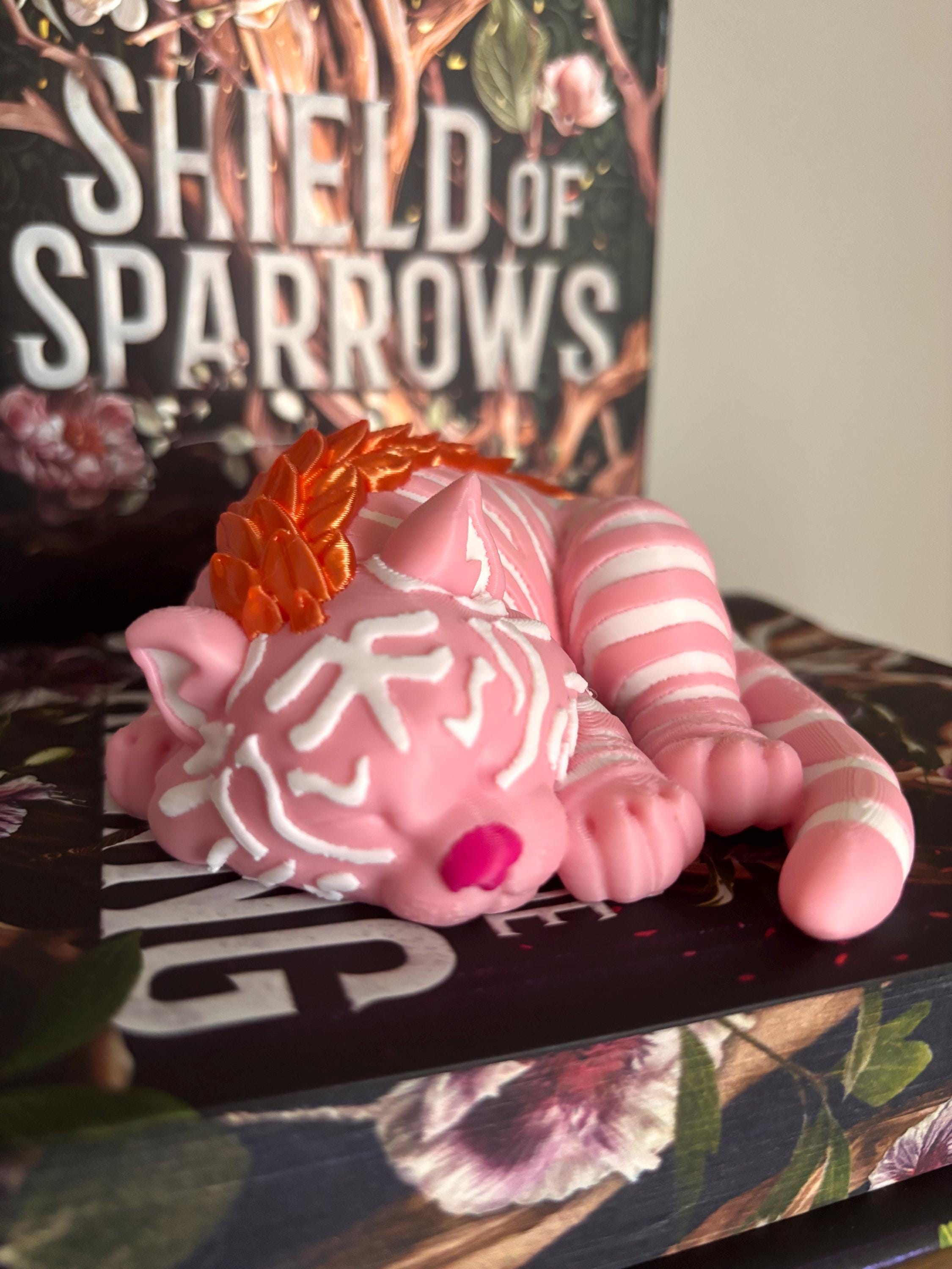 Baby Fantasy Tiger Figurine | Bookshelf Faze | Tarkin Cub | Shield of Sparrows | Rites of the Starling |  Devney Perry __etsy:8056258334