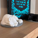 Sleeping Direwolf Figurine | Bookshelf Direwolves | Dog Wolves | Anassa Cratos Vienna Decor | Direbound Fury Bound | Meryn Cooper __etsy:8069294429