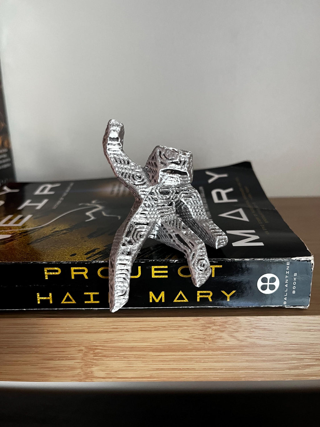 Project Hail Mary Grace and Rocky Sculpture