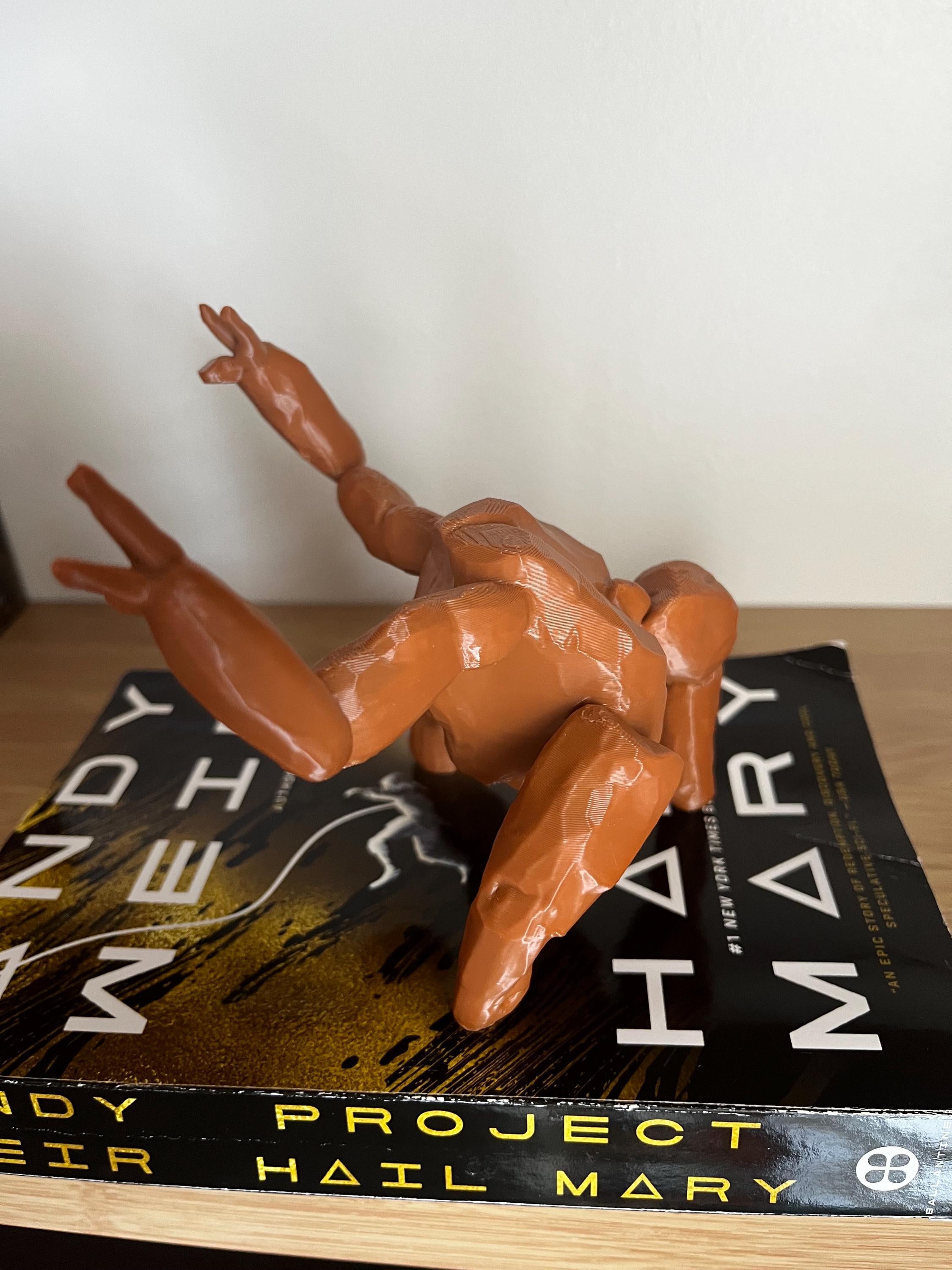 Project Hail Mary Grace and Rocky Sculpture
