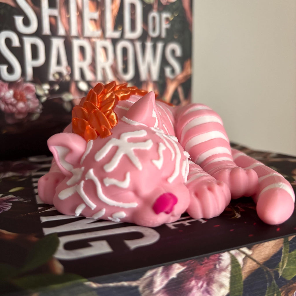 Baby Fantasy Tiger Figurine | Bookshelf Faze | Tarkin Cub | Shield of Sparrows | Rites of the Starling |  Devney Perry __etsy:8104170201