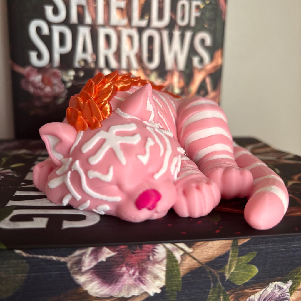 Baby Fantasy Tiger Figurine | Bookshelf Faze | Tarkin Cub | Shield of Sparrows | Rites of the Starling |  Devney Perry __etsy:8104170233