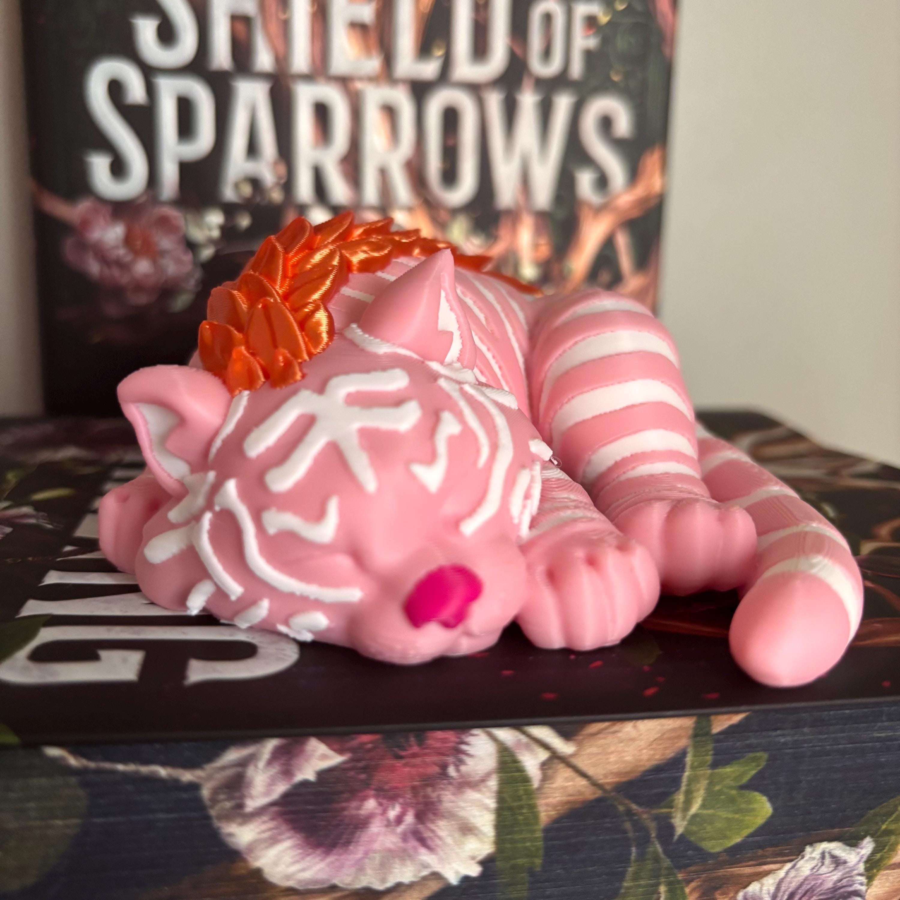 Baby Fantasy Tiger Figurine | Bookshelf Faze | Tarkin Cub | Shield of Sparrows | Rites of the Starling |  Devney Perry __etsy:8104170233