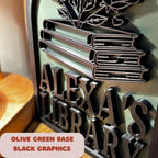 Personalized Library Sign, Custom Bookshelf Sign for Book Nook, Bookish Decor, Book Lover Gift, Readers Gift __etsy:8105266554