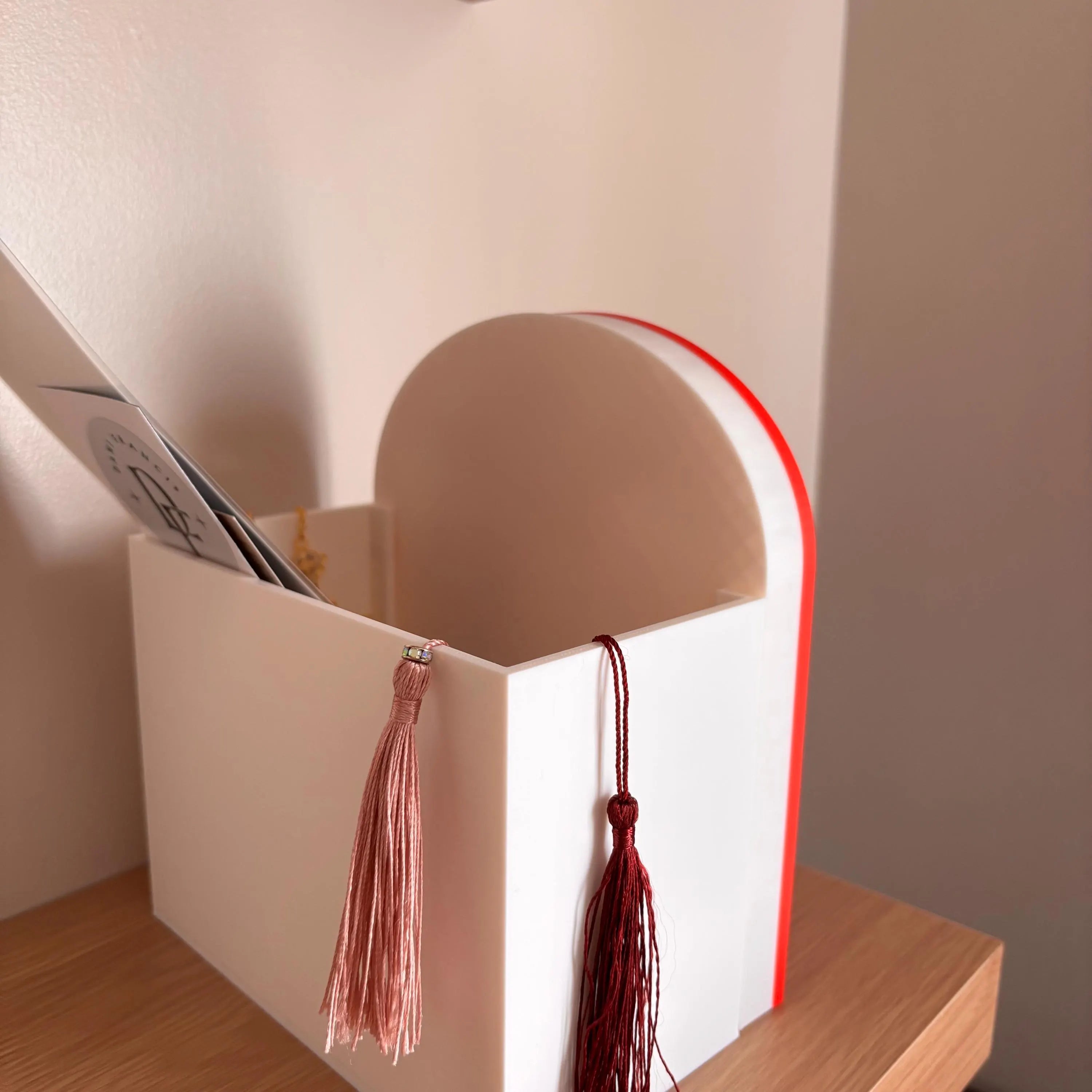 Custom Library Sign with Bookmark Holder