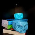 Lights Out Skull Bookshelf Decor, Into the Darkness Lover Gift, Game On Dark Romance Decoration, Smut Gifts, Caught Up