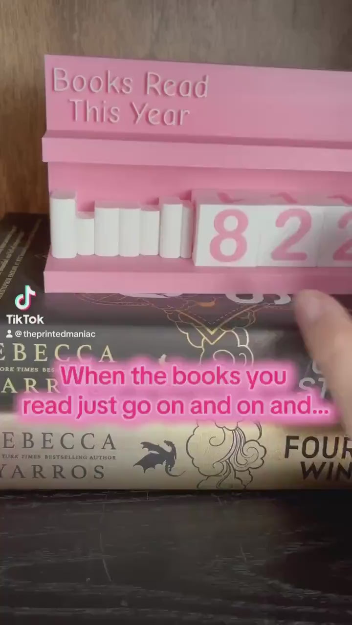 Large Books Read Counter - Track 0-999 Books