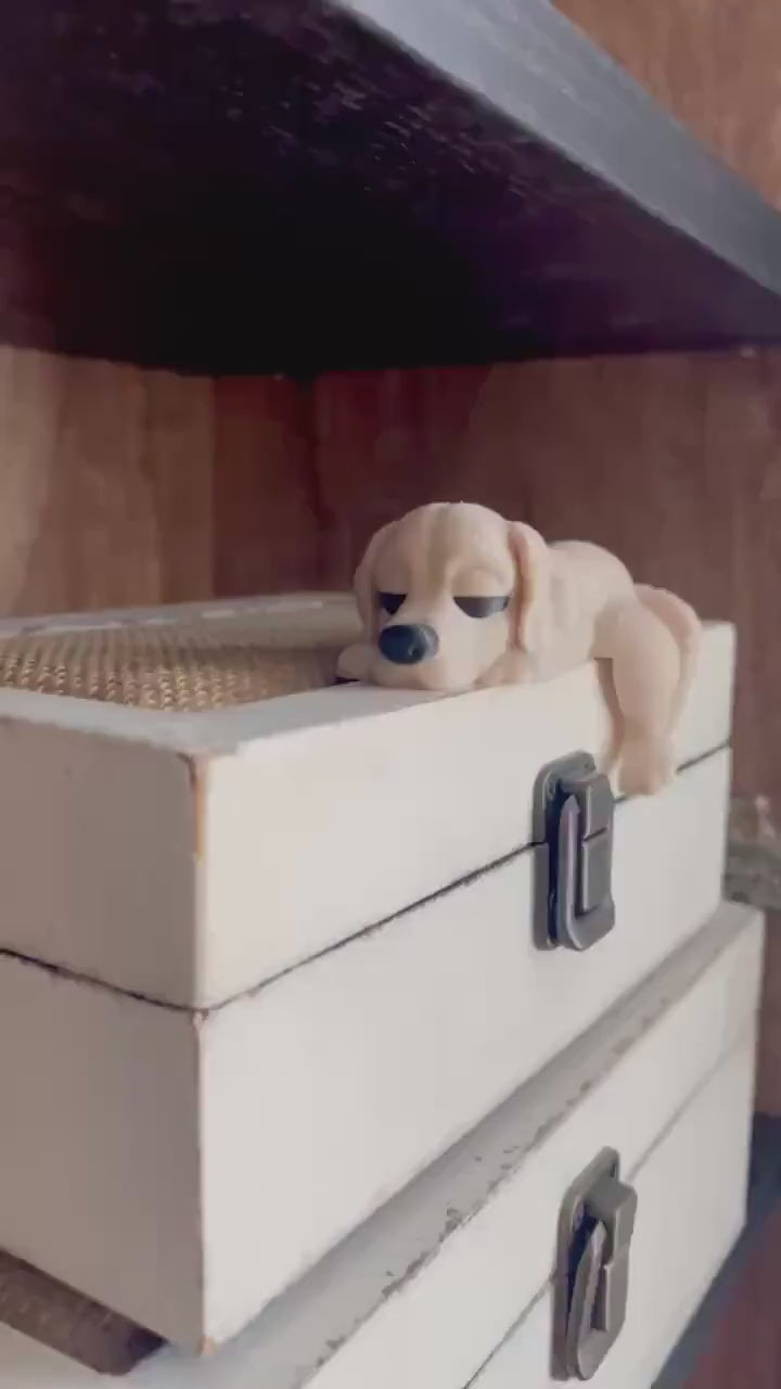 Custom Flexi Labrador or Golden Retriever Dog Figurine