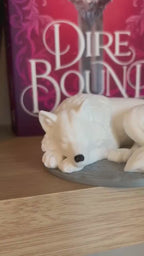 Sleeping Direwolf Figurines